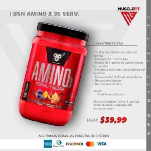 AMINOÁCIDO FINISH FIRST AMINO X ENDURANCE & RECOVERY (435 GR) FRUIT PUNCH
