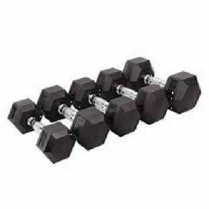 PAR MANCUERNAS HEXAGONALES DE CAUCHO (17,5 KG)