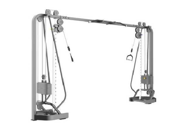 MÁQUINA CRUCE DE POLEAS AJUSTABLE_M ( TUBO CUADRADO)
