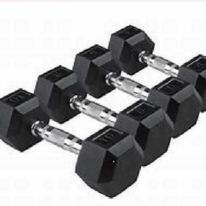 PAR MANCUERNAS HEXAGONALES DE CAUCHO (60 KG)