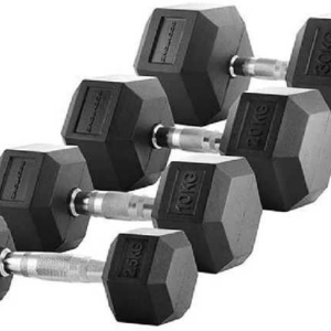 PAR MANCUERNAS HEXAGONALES DE CAUCHO (42.5 KG)