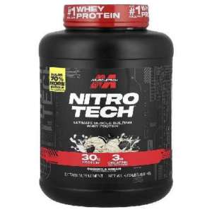 PROTEÍNA MUSCLETECH NITRO TECH WHEY PROTEIN (1.8 KG/ 4lb)  COOKIES AND CREAM 