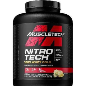 PROTEINA MUSCLETECH NITRO TECH 100% WHEY GOLD (2.27 KG) DE VAINILLA
